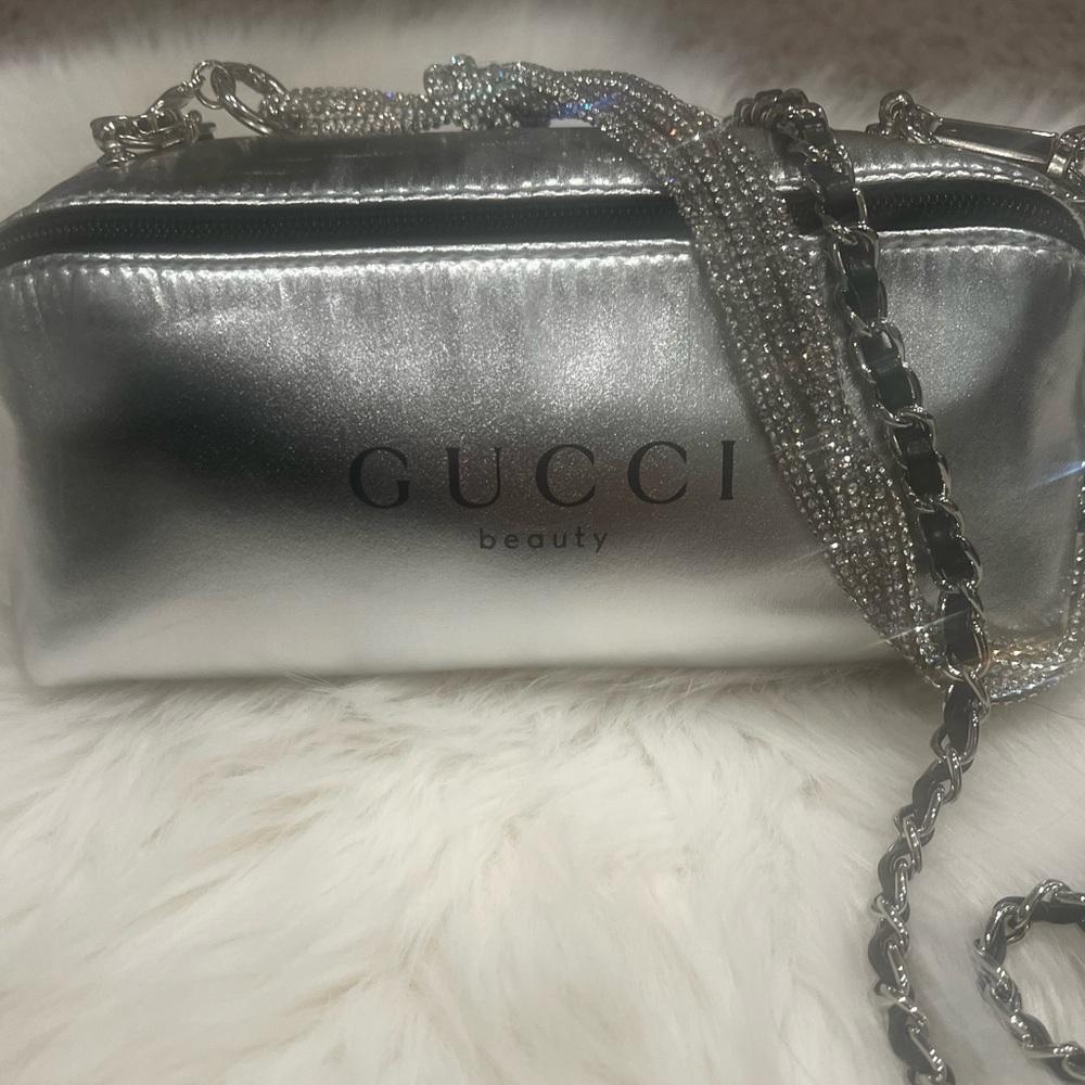 Gucci Silver Chain Converted Crossbody Bag